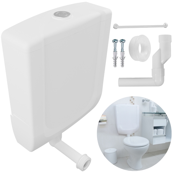 Caixa De Descarga Baixa Branca | Com Duplo Acionamento | Astra